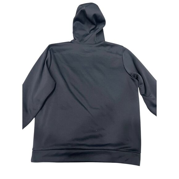 Under Armour Sweatshirt Hoodie Fleece Size XL Black Loose Fit Big Logo Men's - Picture 6 of 6
